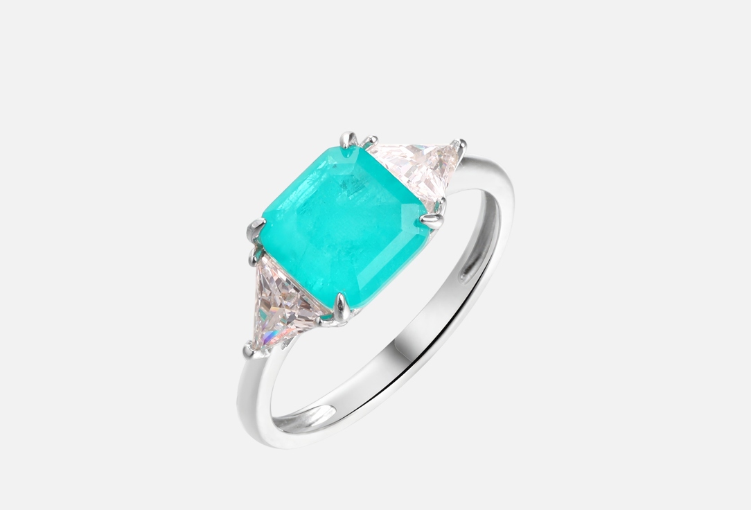 Изображение товара Кольцо серебряное Fresh Asher Лазурный квадрат