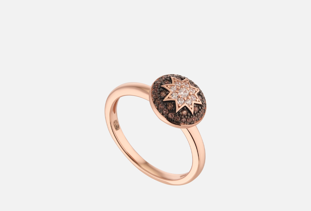 Изображение товара Кольцо серебряное Fresh Stars Коньячный