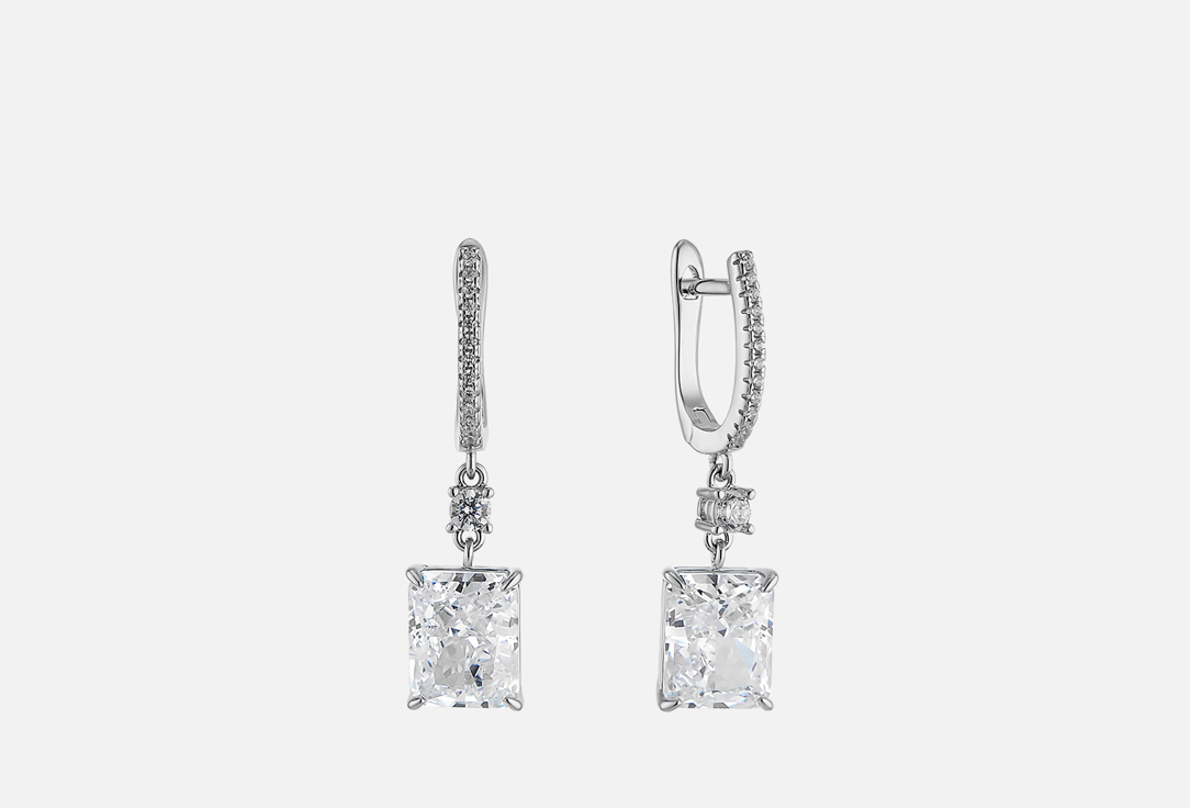 Изображение товара Серьги серебряные Fresh Asher Белый радиант