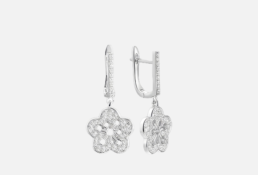 Изображение товара Серьги серебряные Fresh Blossom Фианит