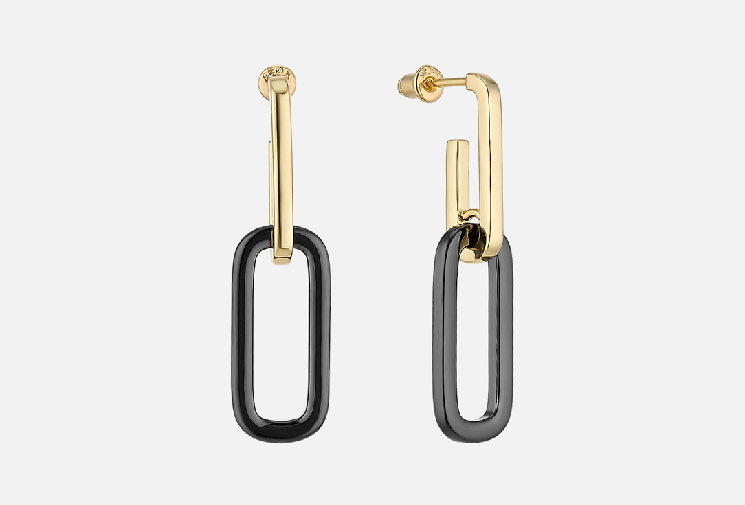 Изображение товара Серьги серебряные Fresh Ceramic Золото Подвес