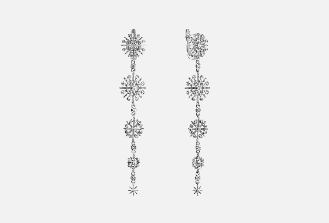 Изображение товара Серьги серебряные Fresh Stars Белый