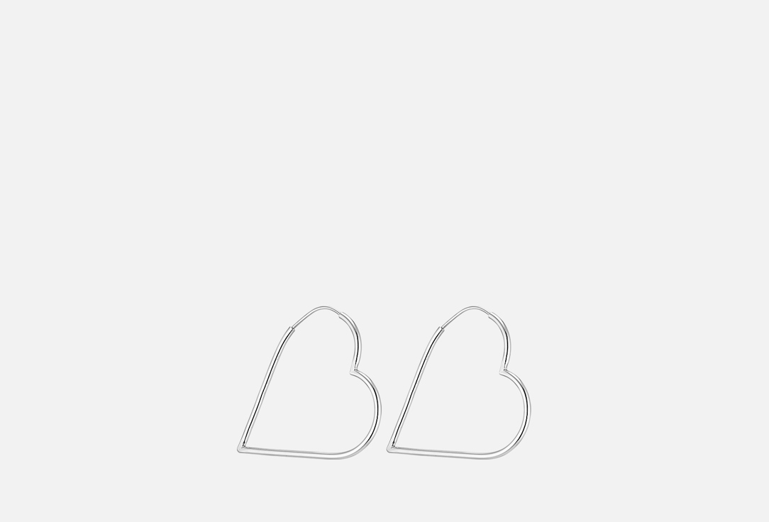 

Серьги серебряные CHEEKY ME, Hearts 33 mm 2 шт