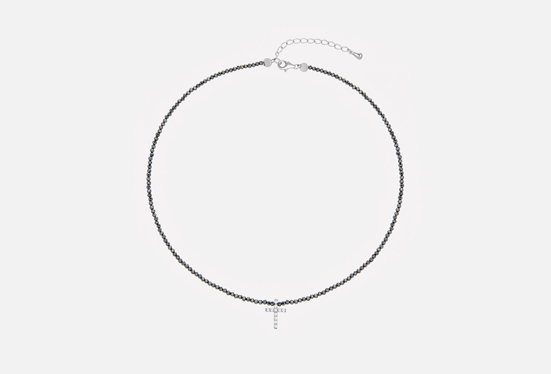 Изображение товара Чокер серебряный Cheeky Me Jewerly pyrite necklace with cross