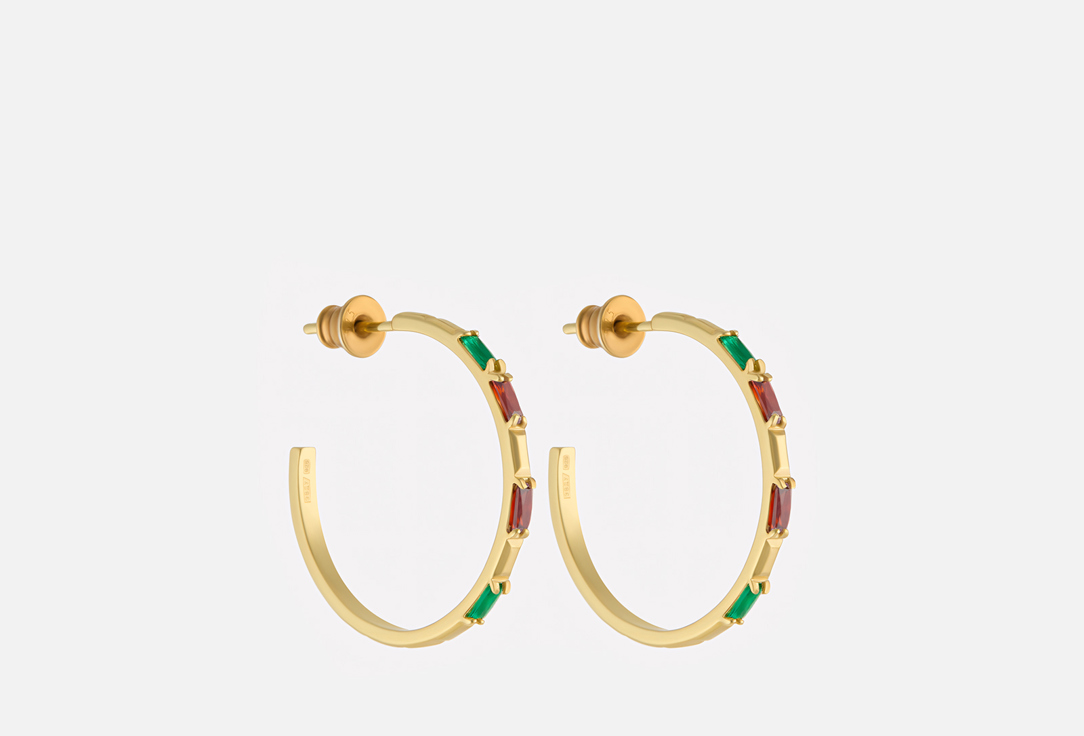 Изображение товара Серебряные серьги-конго Dafna Sweets с фианитами 925 пробы для женщин