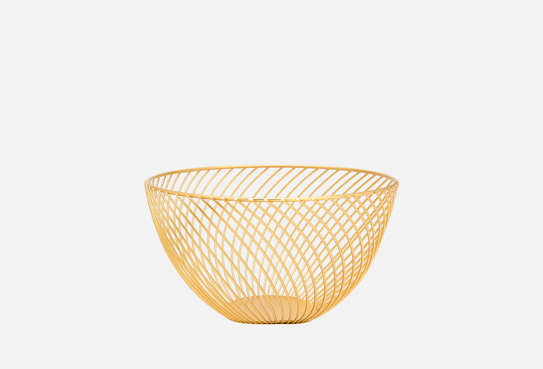 Изображение товара Стильная металлическая корзина для фруктов 26х26х14 см topgift оригинальный дизайн