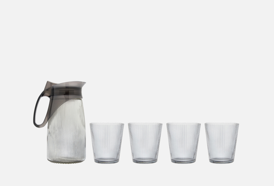 

Набор для сока, воды TOPGIFT, Кувшин+стакан 5 шт