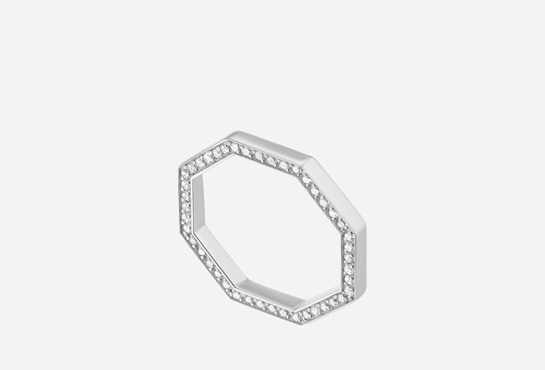 Изображение товара Кольцо серебряное Fleur de neige Felicity Moon Родирование