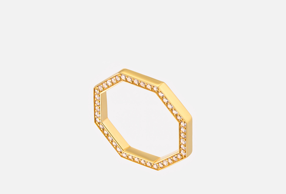 Изображение товара Кольцо серебряное Fleur de neige Felicity Moon Позолота