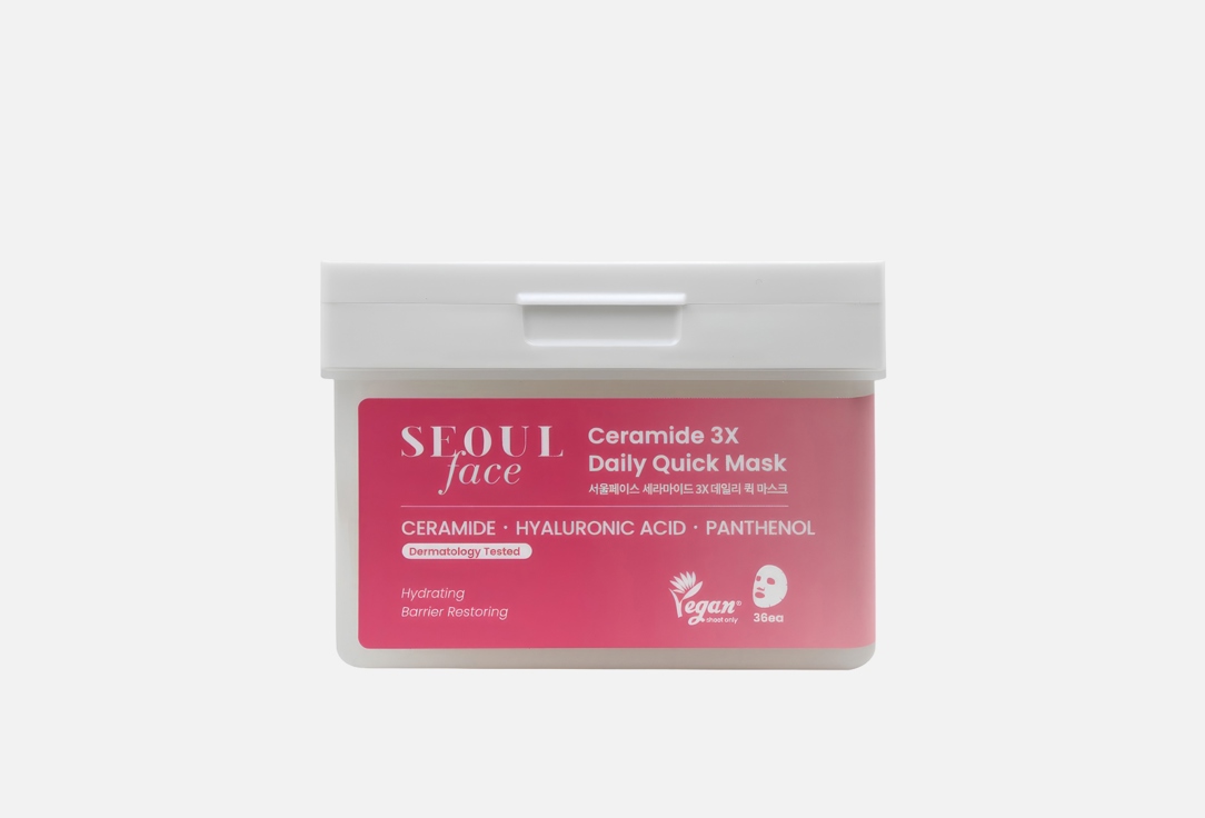 Изображение товара Набор тканевых масок для лица с церамидами Dermal Seoul Face Ceramide 36 шт