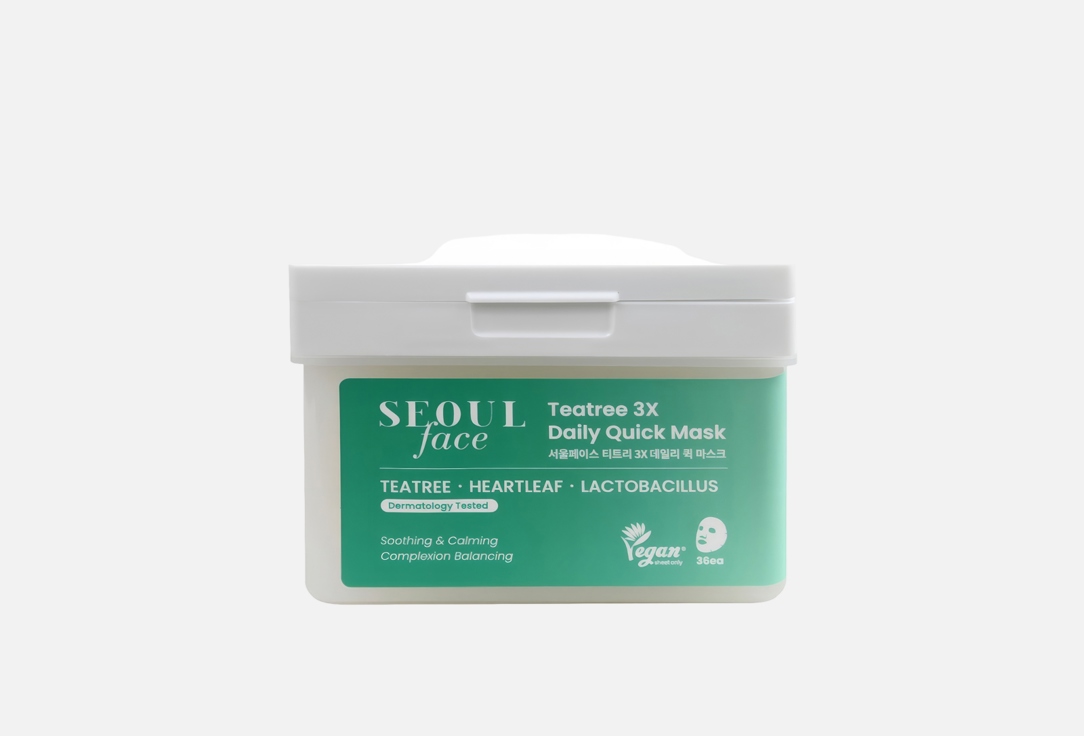 Изображение товара Набор масок для лица DERMAL Seoul Face Tea Tree