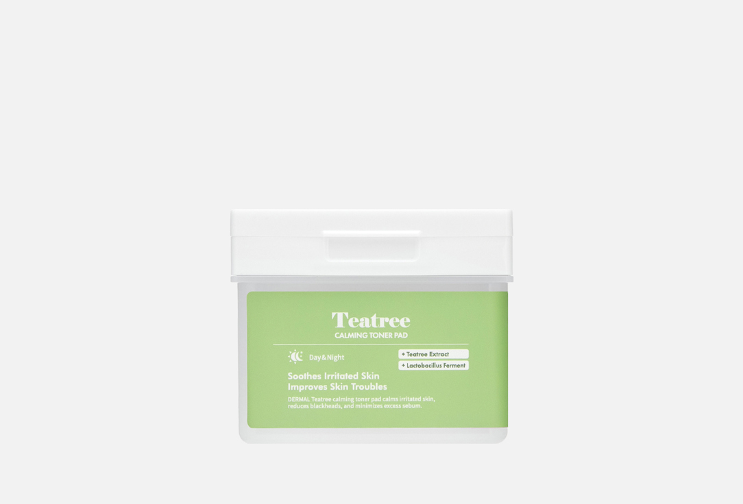 Изображение товара Набор тонизирующих пэдов для лица DERMAL Tea Tree 120 шт эффективное средство для кожи