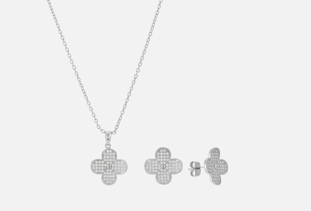 

Набор украшений: серьги и подвеска NEW LOOK, Серебро 3 шт