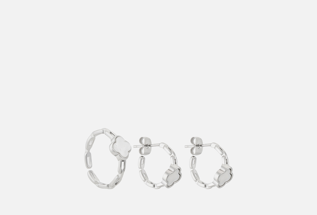 

Набор украшений: серьги и подвеска NEW LOOK, Серебро 3 шт