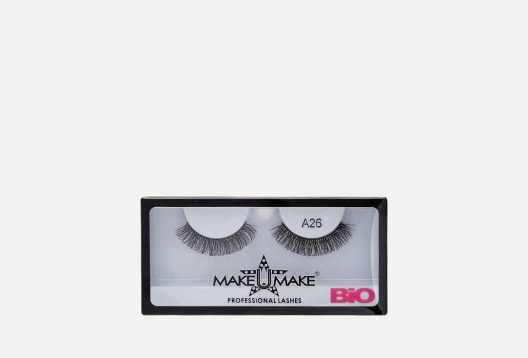 

Накладные ресницы MAKE U MAKE, Natural false eyelashes BIO 3D A26 1 пар