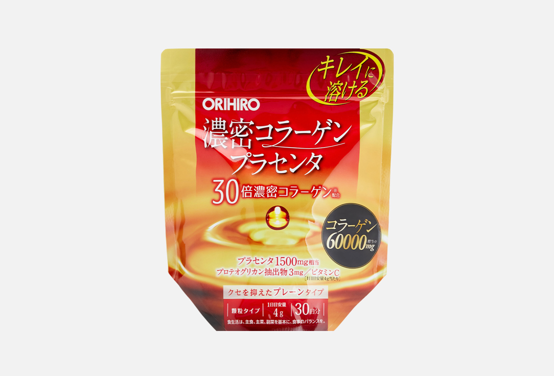 Изображение товара БАД для здоровья кожи, волос и ногтей Orihiro Коллаген с витамином C в порошке