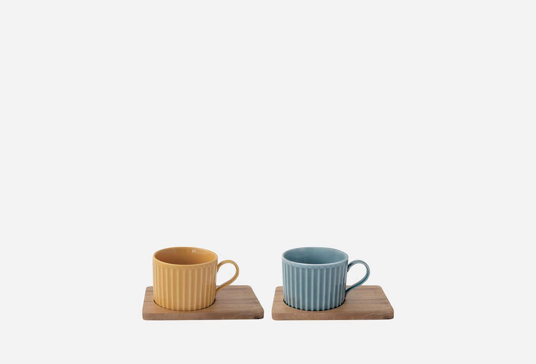 

Набор чашек EASY LIFE, Мультиколор, Время отдыха, синяя, жёлтая 2 шт