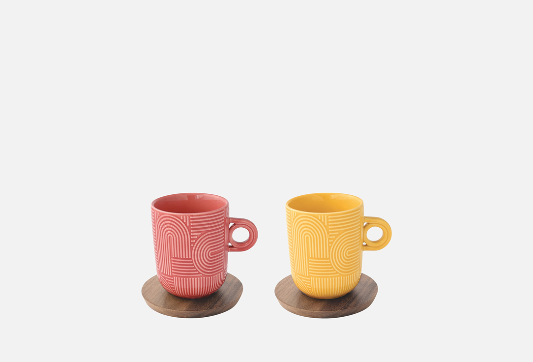 

Набор кружек EASY LIFE, Мультиколор, Радуга, красная, жёлтая 2 шт