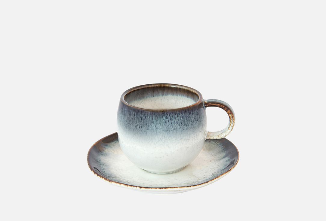 Изображение товара Чашка с блюдцем Easy Life Nuances, синяя