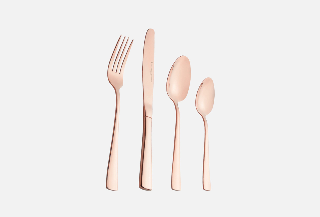 Изображение товара Набор столовых приборов Maxwell&Williams Arden, цвет меди, 4 персоны, 16 предметов