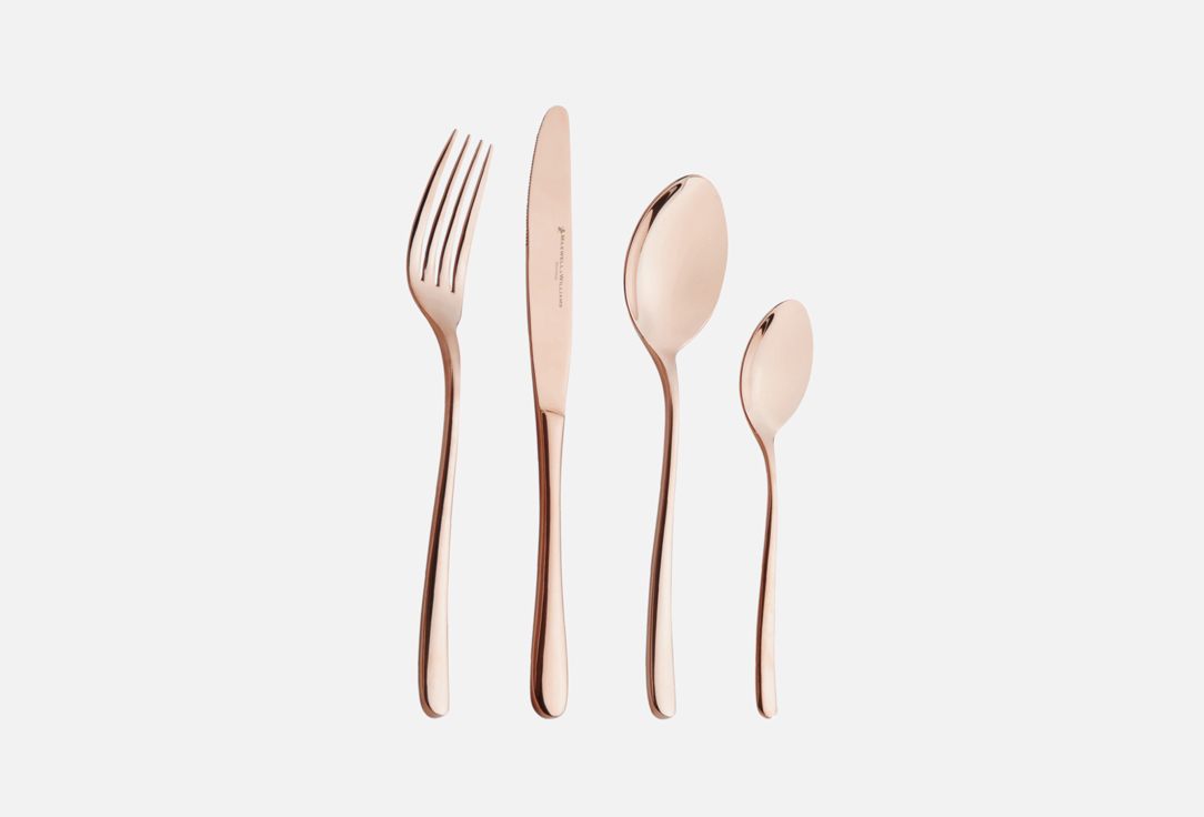 Изображение товара Набор столовых приборов Maxwell&Williams Leveson, цвет меди, 6 персон, 24 предмета