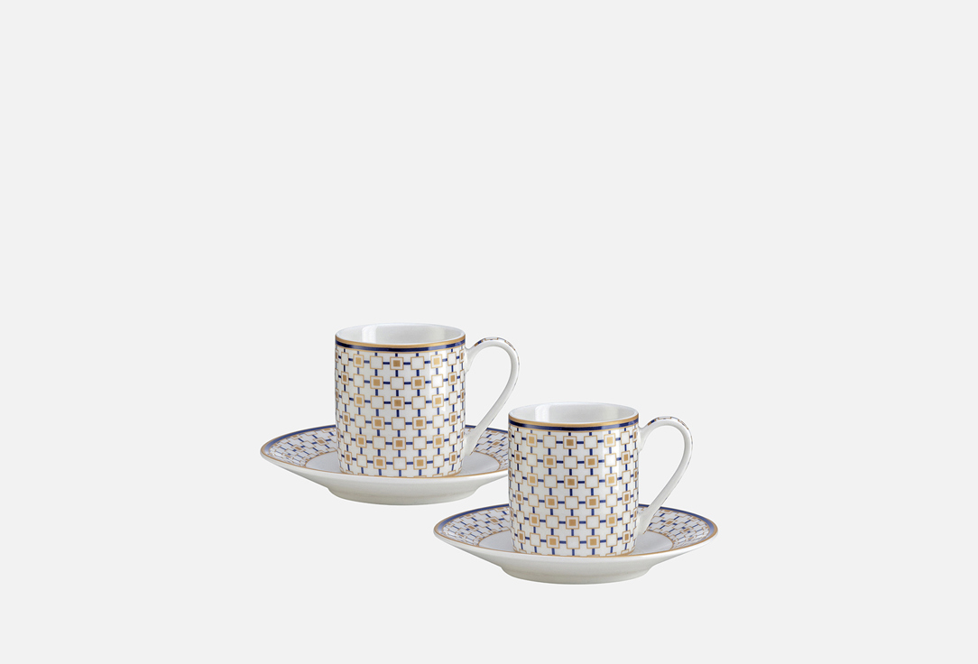 

Набор чашек с блюдцами POZZI MILANO 1876, Принт, Charles 2 пар