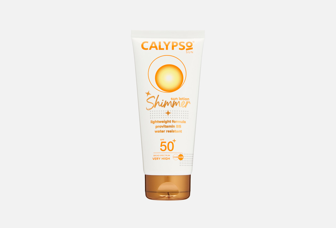 

Сияющий солнцезащитный лосьон для лица и тела SPF 50+ CALYPSO, Shimmer 100 мл