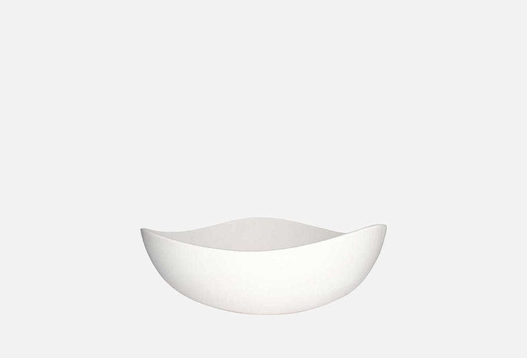 Изображение товара Треугольный боул Gonchar Dining Plombir из фарфора 400 мл ручная работа