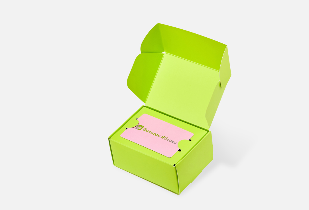 

подарочная упаковка ЗОЛОТОЕ ЯБЛОКО, Коробочка для подарочной карты 1 шт