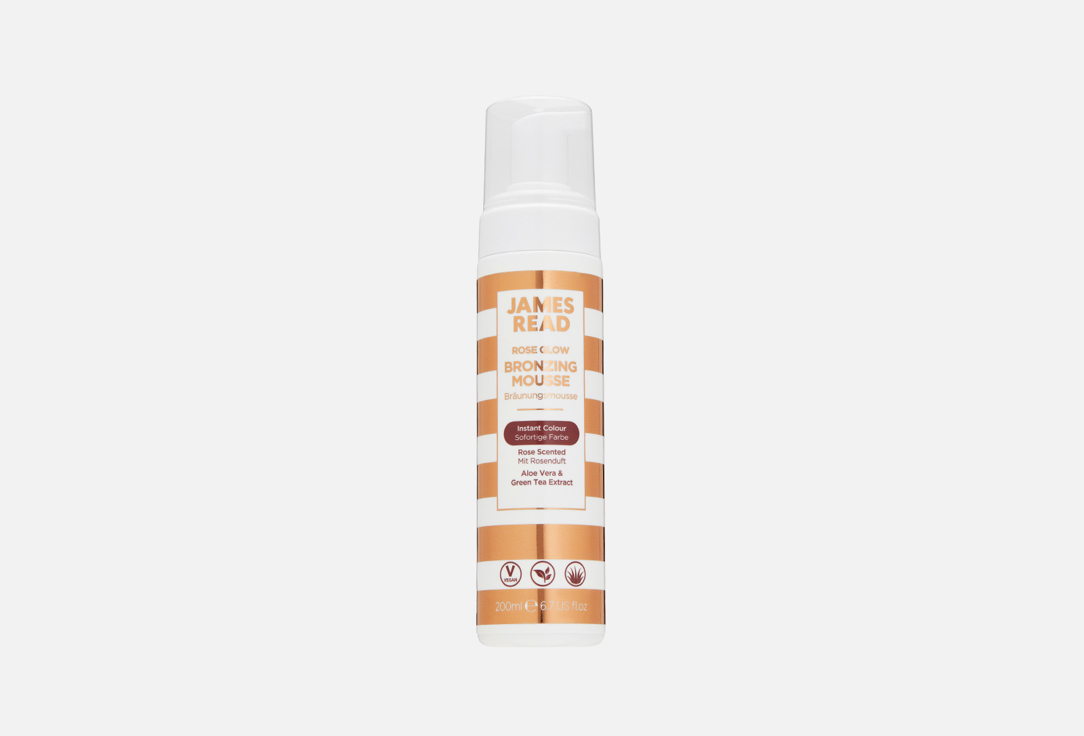БРОНЗИРУЮЩИЙ МУСС для тела JAMES READ ROSE GLOW 200 мл