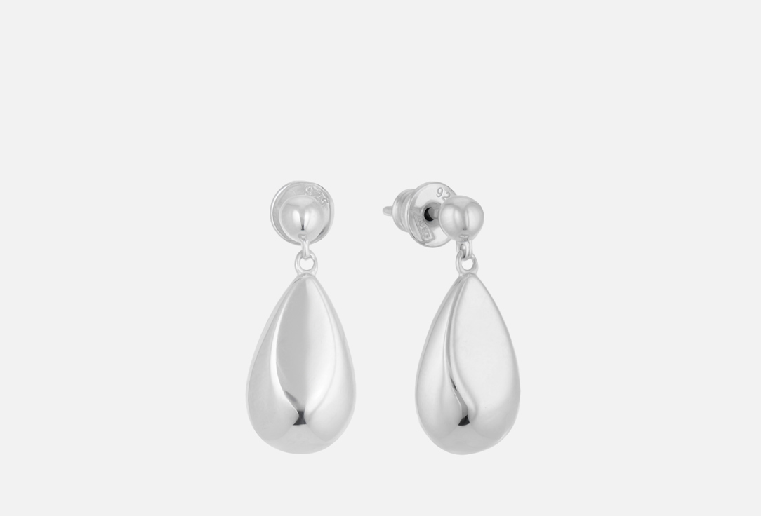 Изображение товара Серьги серебряные Алькор without inserts drop