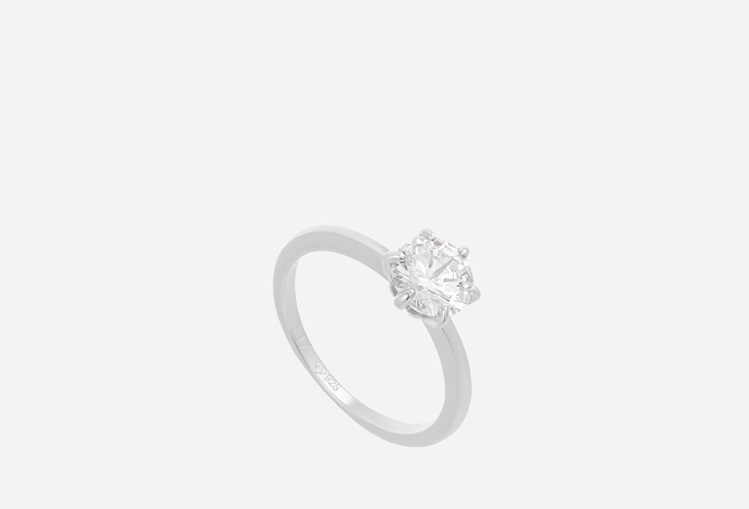 Кольцо cеребряное АЛЬКОР Cubic zirconia 16 мл