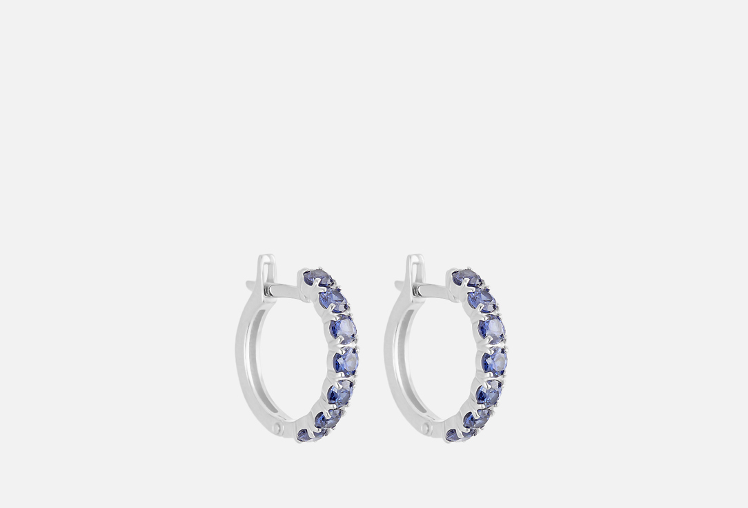 Изображение товара Серьги серебряные Алькор crystal tanzanite