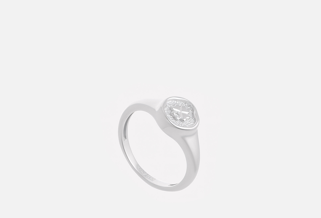 Изображение товара Серебряное кольцо Алькор diamond с бриллиантом 925 пробы минимализм стильное подарочное