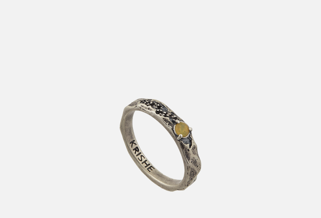 Изображение товара Серебряное кольцо KRISHE Rebirth с опалом и фианитами для женщин