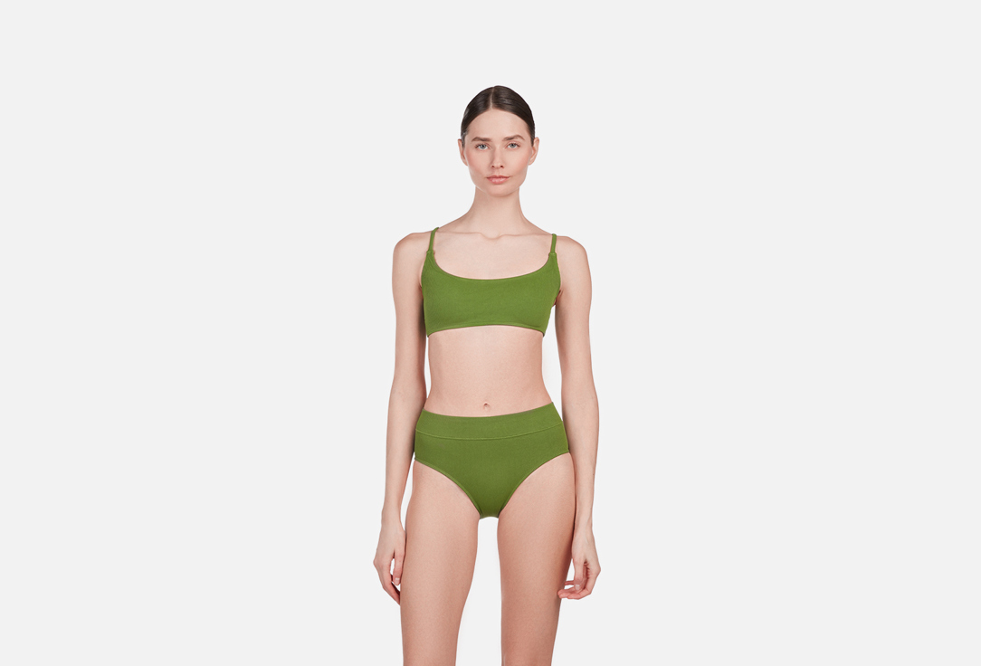 Изображение товара Купальный верх на тонких бретелях Belle YOU Juicy пальмовый