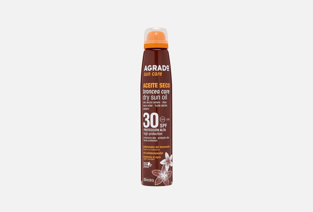Изображение товара Сухое масло-спрей для загара SPF30 AGRADO Dry sun oil