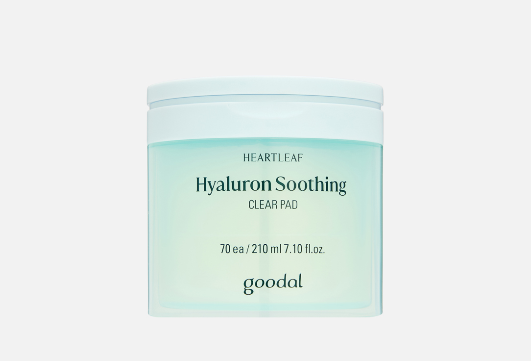 Изображение товара успокаивающие диски для лица GOODAL HEARTLEAF HYALURON