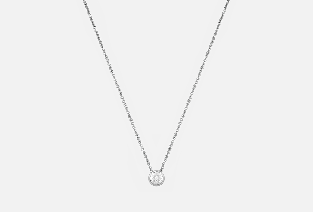 Изображение товара Колье серебряное Ti Sento The classics фианит платина