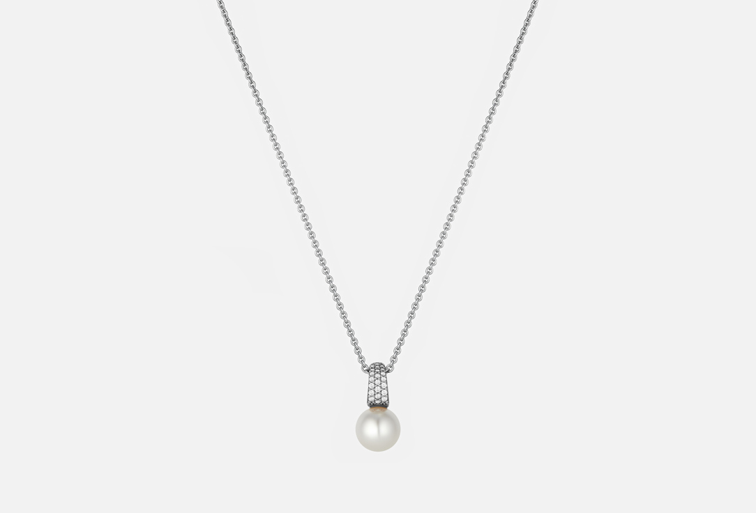 Изображение товара Колье серебряное Ti Sento Pearl белый жемчуг фианит платина