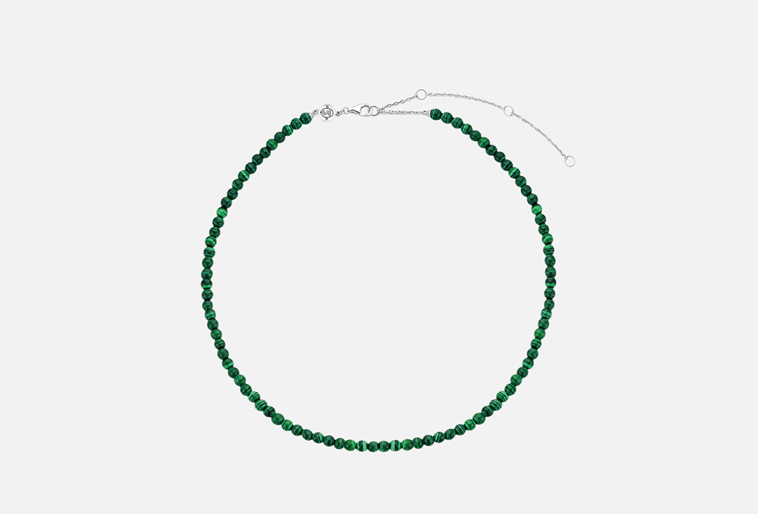 

Колье-бусы серебряное TI SENTO, Beads малахит 1 шт