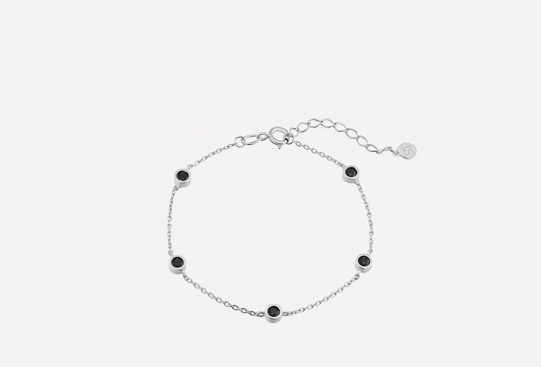 Изображение товара Браслет серебряный the Si black cubic zirconia