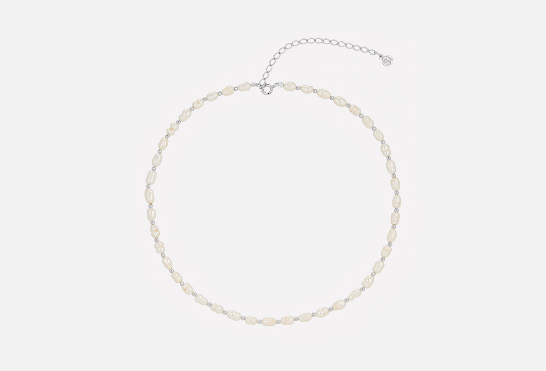 Изображение товара Колье-чокер серебряное the Si natural pearls