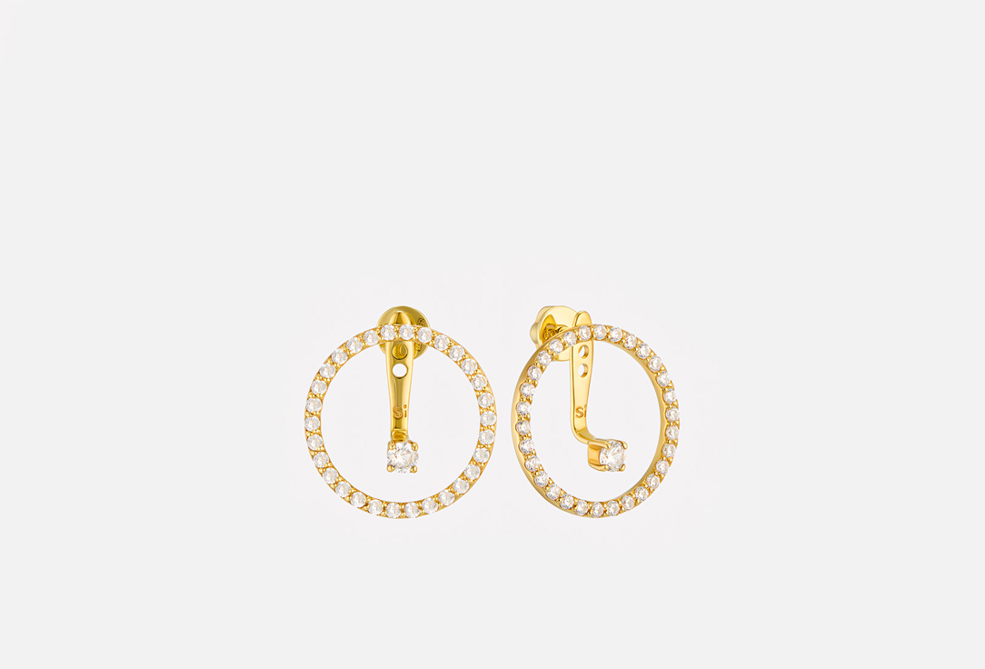 

Серьги-джекеты серебряные THE SI, Transformers 2 шт