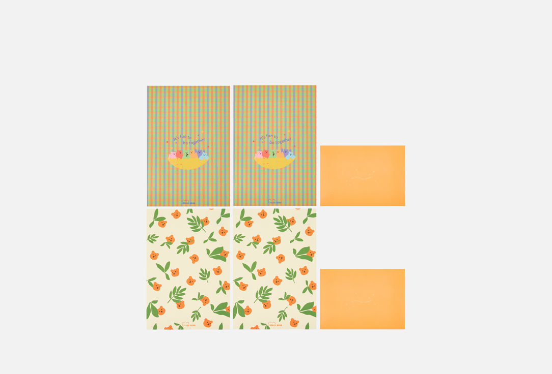 

Конверт с бумагой для письма DAILYLIKE, Jelly bear 02 Jeju 2 шт