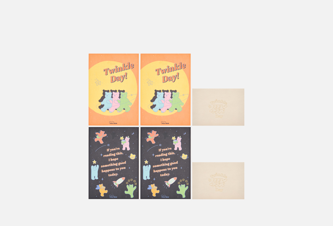 Изображение товара Конверт с бумагой для письма Dailylike Jelly bear 08 Twinkle day