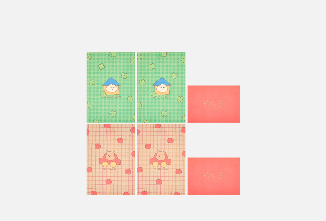 Изображение товара Конверт с бумагой для письма Dailylike My buddy 09 Apple & clover