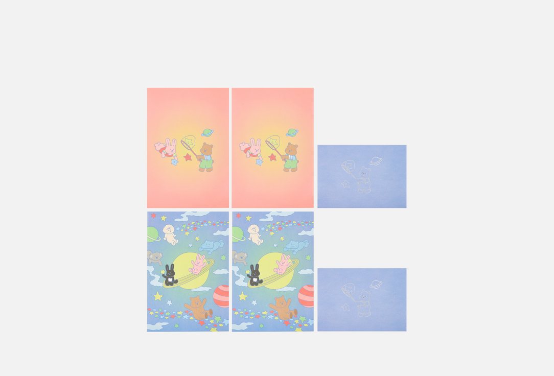 Изображение товара Набор конверт с бумагой для письма Dailylike My buddy 11 Our planet 2 шт