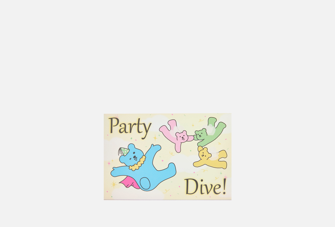 Изображение товара Складная голографическая открытка Dailylike Jelly bear 01 Party dive