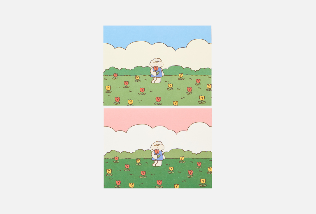 Изображение товара Складная открытка Dailylike My buddy 02 Tulip